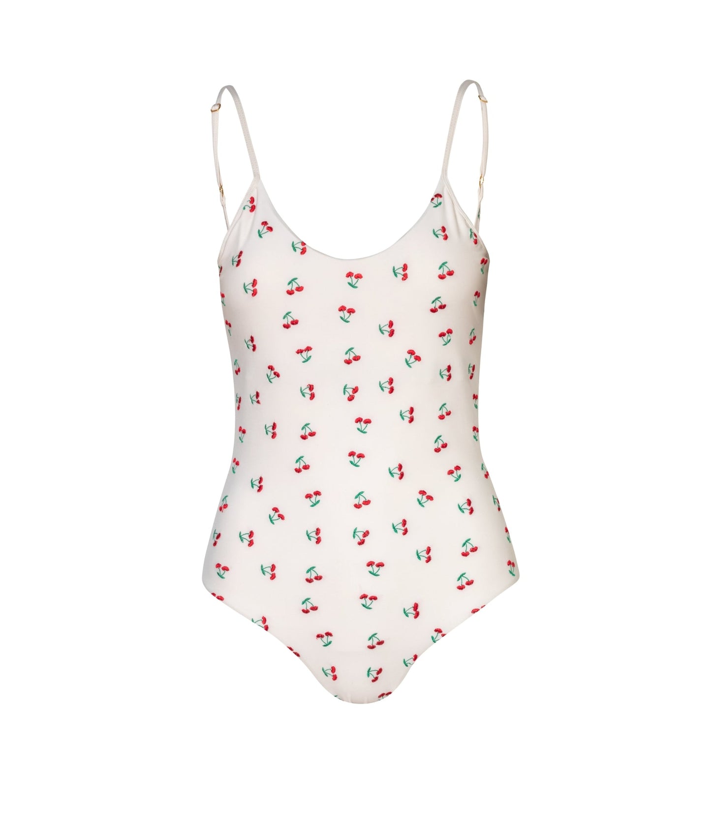 Verdelimon - One Piece - Tulum - Les Coquettes - Ivory Emboridered Cherries - Front