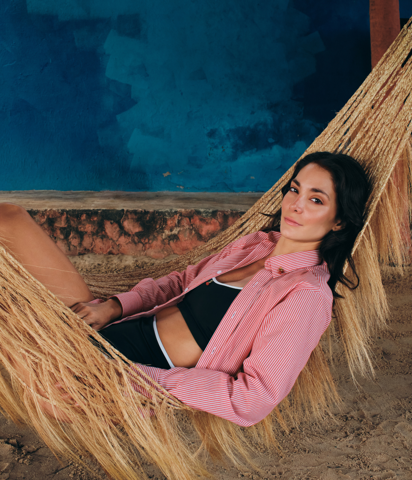 Marion Shirt Black Stripes