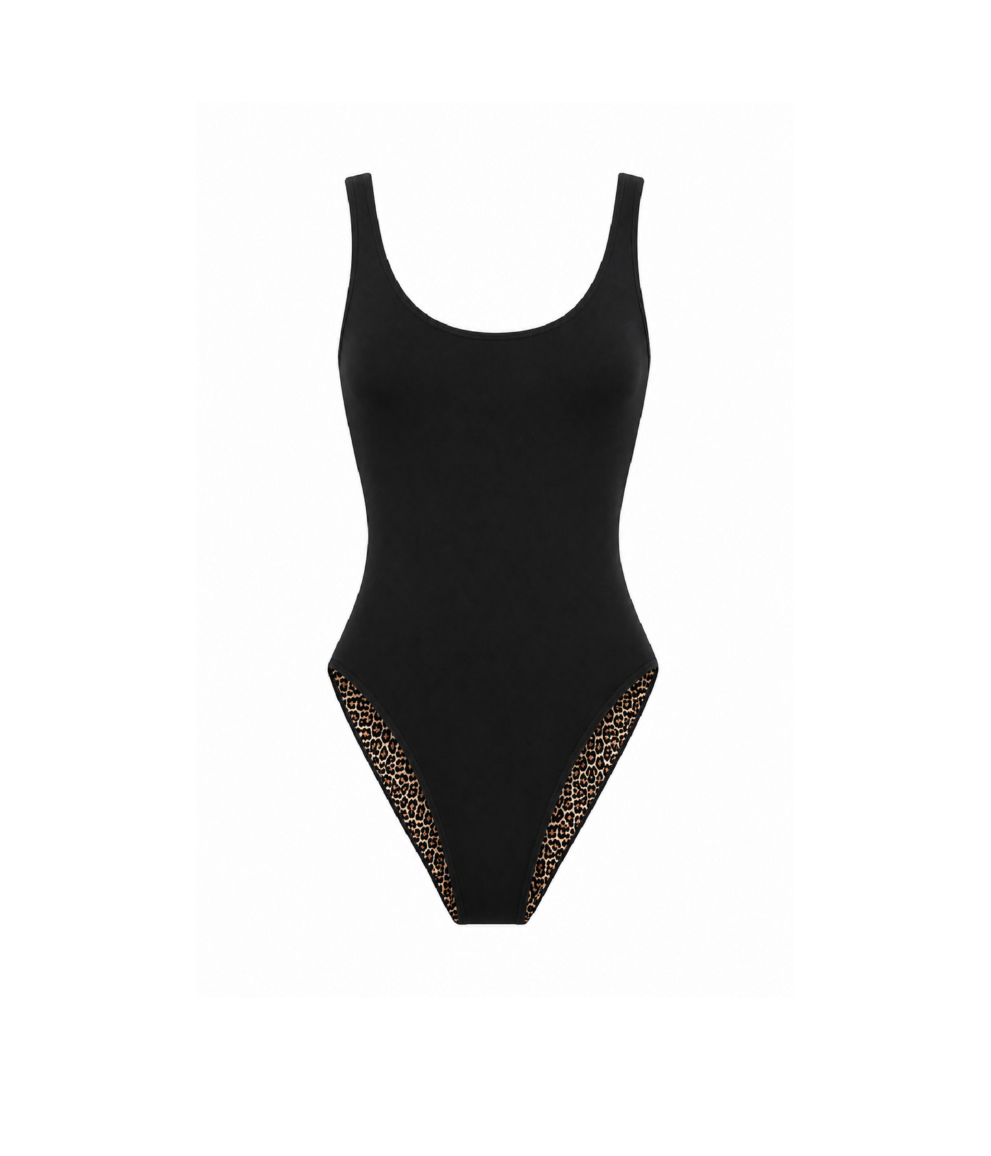 Acacia One Piece Reversible Leopard & Black