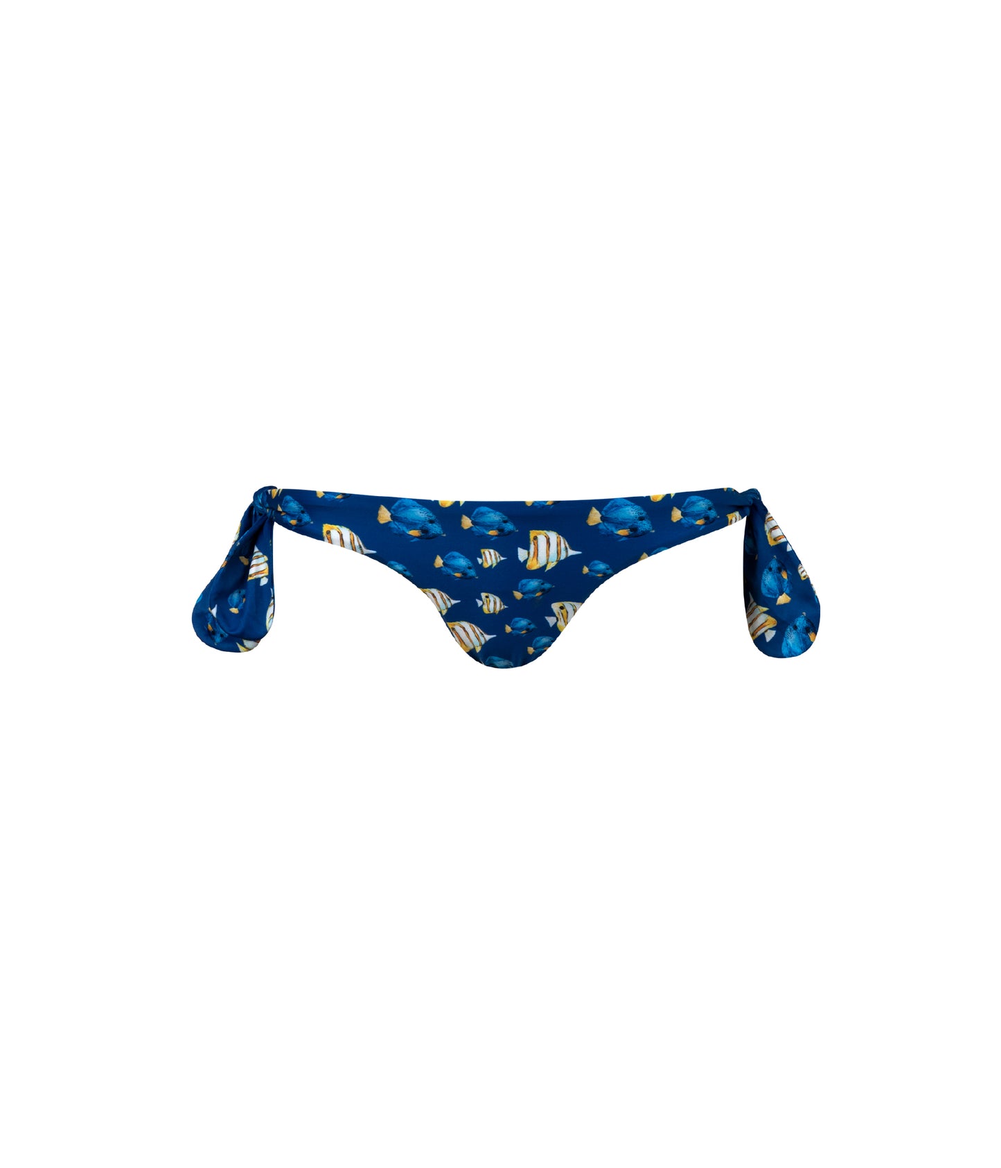 Load image into Gallery viewer, Verdelimon - Bikini Bottom - Baltico - Printed - Bright  Blue Fish - Front
