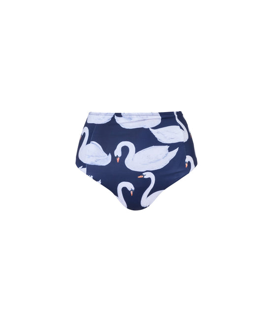 Load image into Gallery viewer, Verdelimon - Bottom - Banes - Navy Swans - Front
