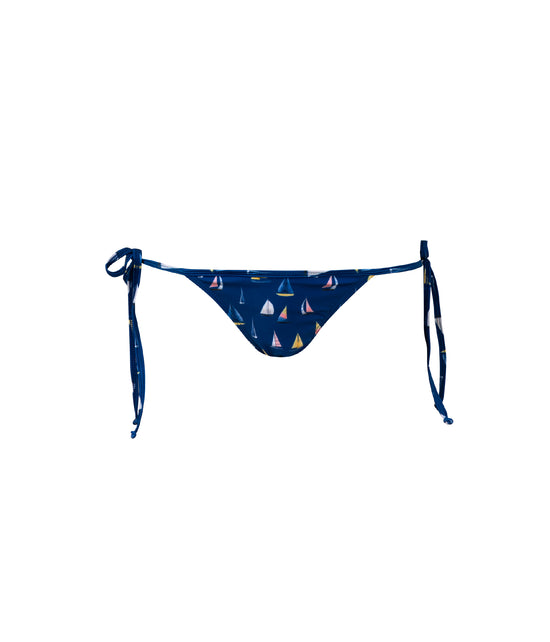 Verdelimon - Bikini Bottom - Bauta - Printed - Bright Blue Sail Boats - Front