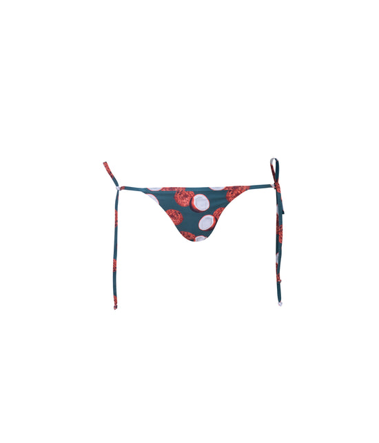 Load image into Gallery viewer, Verdelimon - Bikini Bottom - Bauta - Printed - Petrol Blue Cocos - Front
