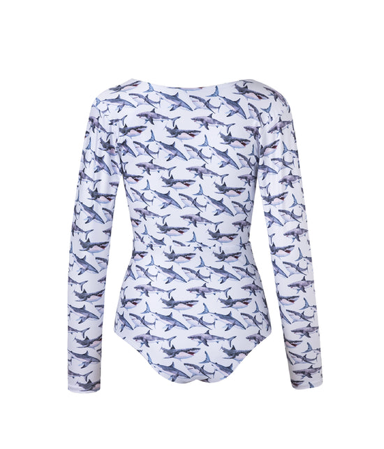 Caspio One Piece White Sharks