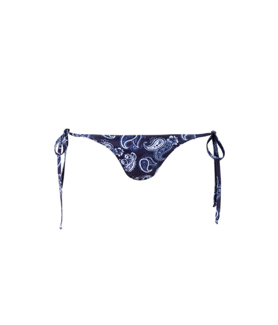 Load image into Gallery viewer, Verdelimon - Bikini Bottom - Dallas - Printed - Blue Paisley - Front
