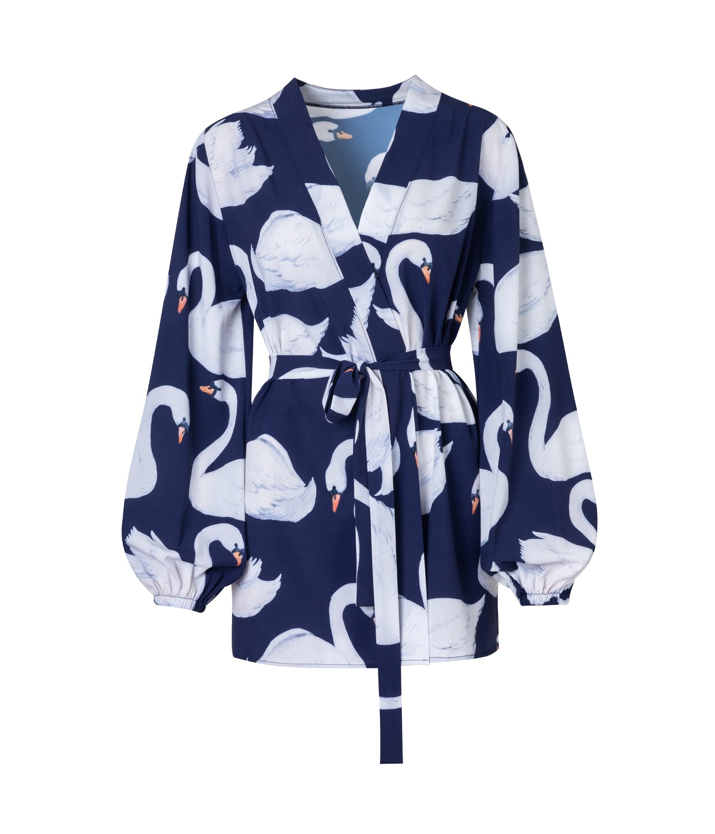 Load image into Gallery viewer, Verdelimon - Cover Up - Dhalia - Navy Swans - Front
