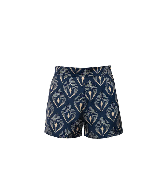 Verdelimon - Shorts - Donna - Printed - Art Deco - Front