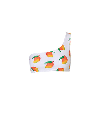 Verdelimon - Bikini Top - Jaco - Printed - White Mangos - Front
