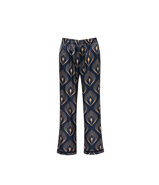 Verdelimon - Pants - Maui - Printed - Art Deco - Front