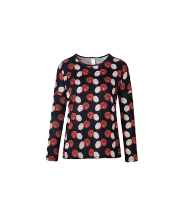 Verdelimon - Cover Up - Loungewear - Sweater - Mucura - Printed - Black Cocos - Front