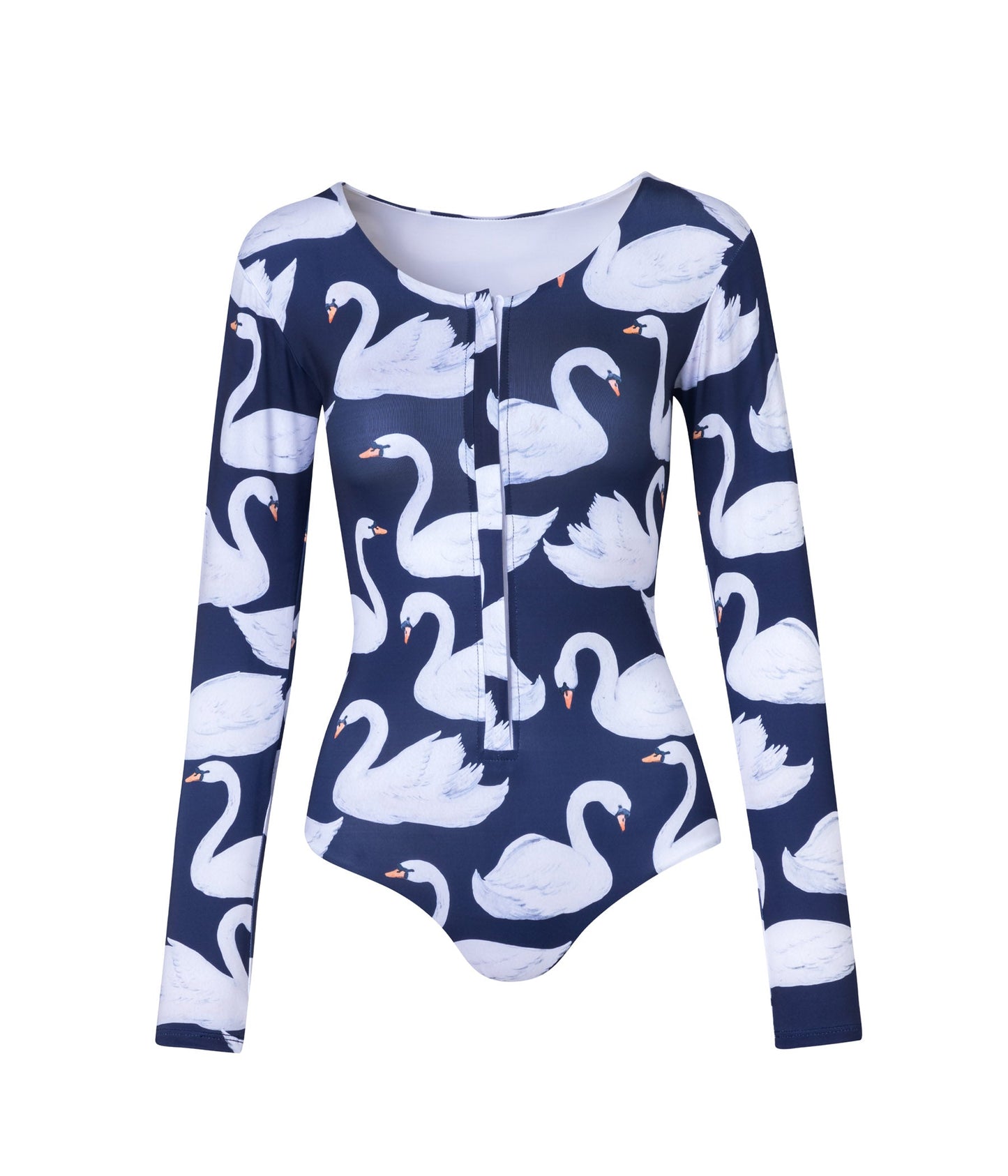 Load image into Gallery viewer, Verdelimon - One Piece - Paradiso - Navy Swans - Front
