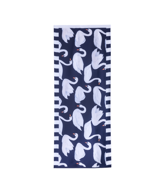 Load image into Gallery viewer, Verdelimon - Pareo Mini  - Navy Swans - Back -1
