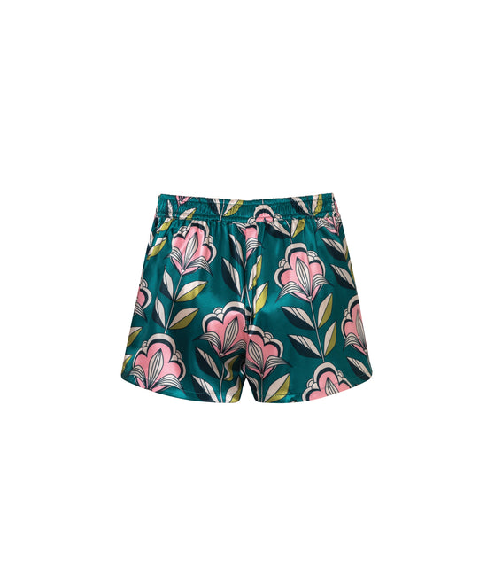 Load image into Gallery viewer, Verdelimon - Shorts - Santorini - Printed - Flowers - Front
