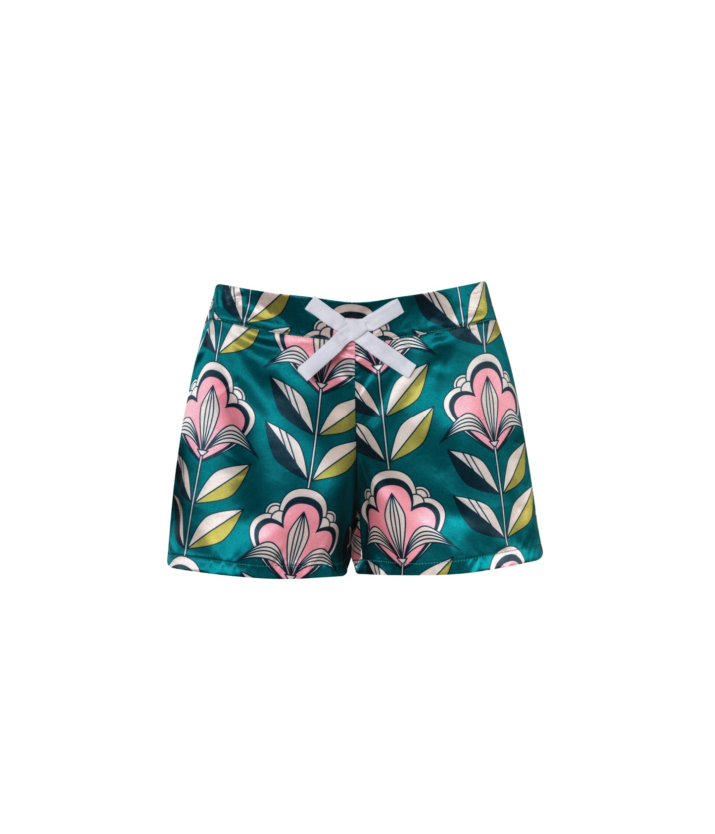 Verdelimon - Shorts - Santorini - Printed - Flowers - Front