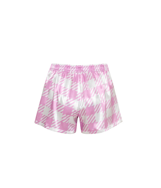 Santorini Shorts Pink Squares
