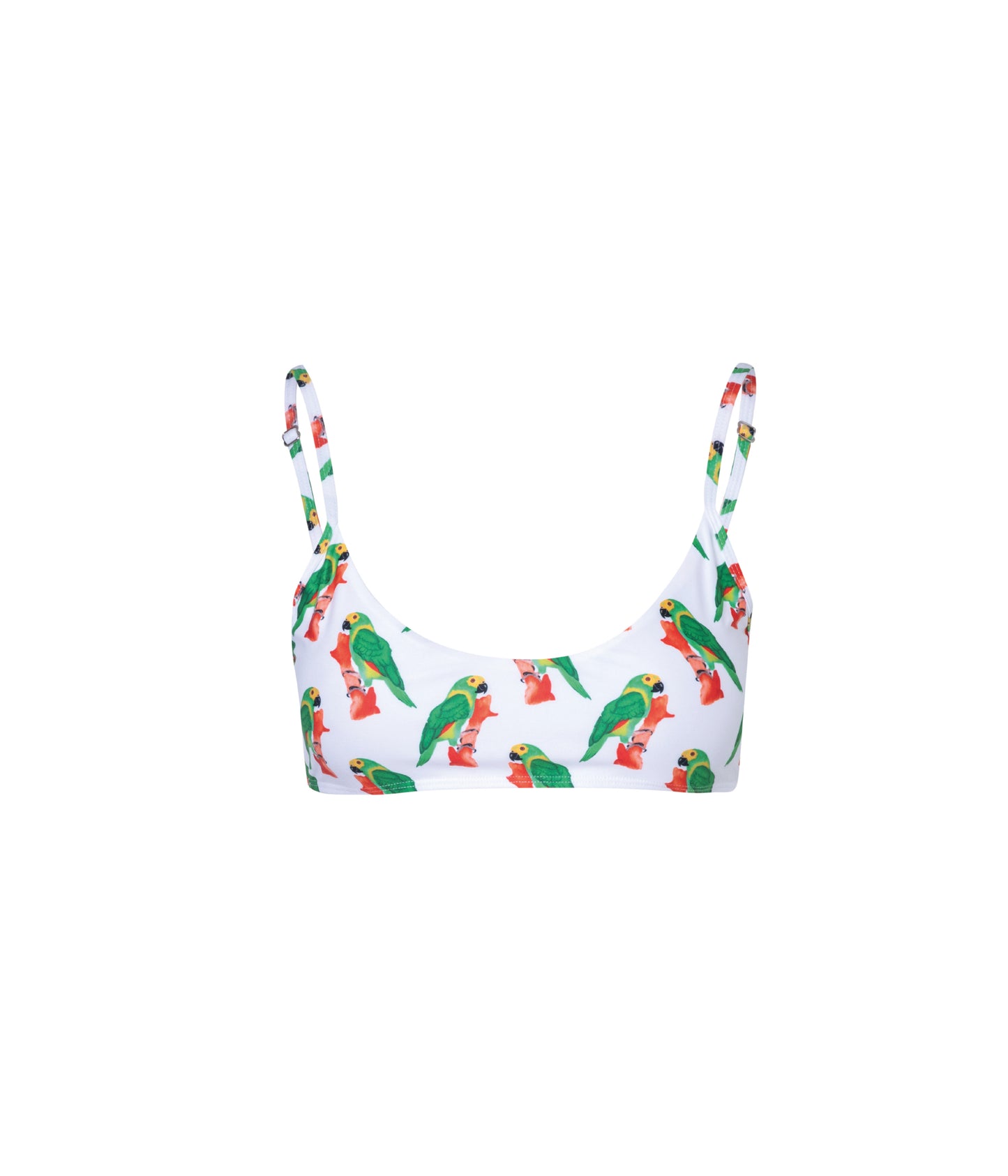 Load image into Gallery viewer, Verdelimon - Bikini Top - Sol - Printed - White Loros - Front 
