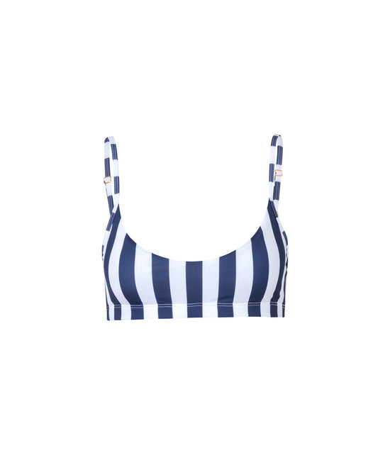 Load image into Gallery viewer, Verdelimon - Top - Sol - Navy Stripes - Front
