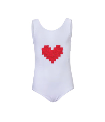 Verdelimon - One Piece - Sulu - Dreamland - Embroidered White Heart - Front