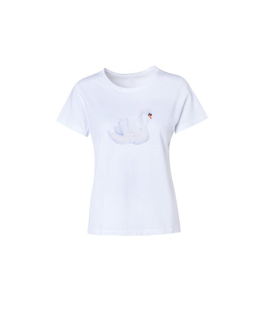 Load image into Gallery viewer, Verdelimon - T Shirt - Swan - Front
