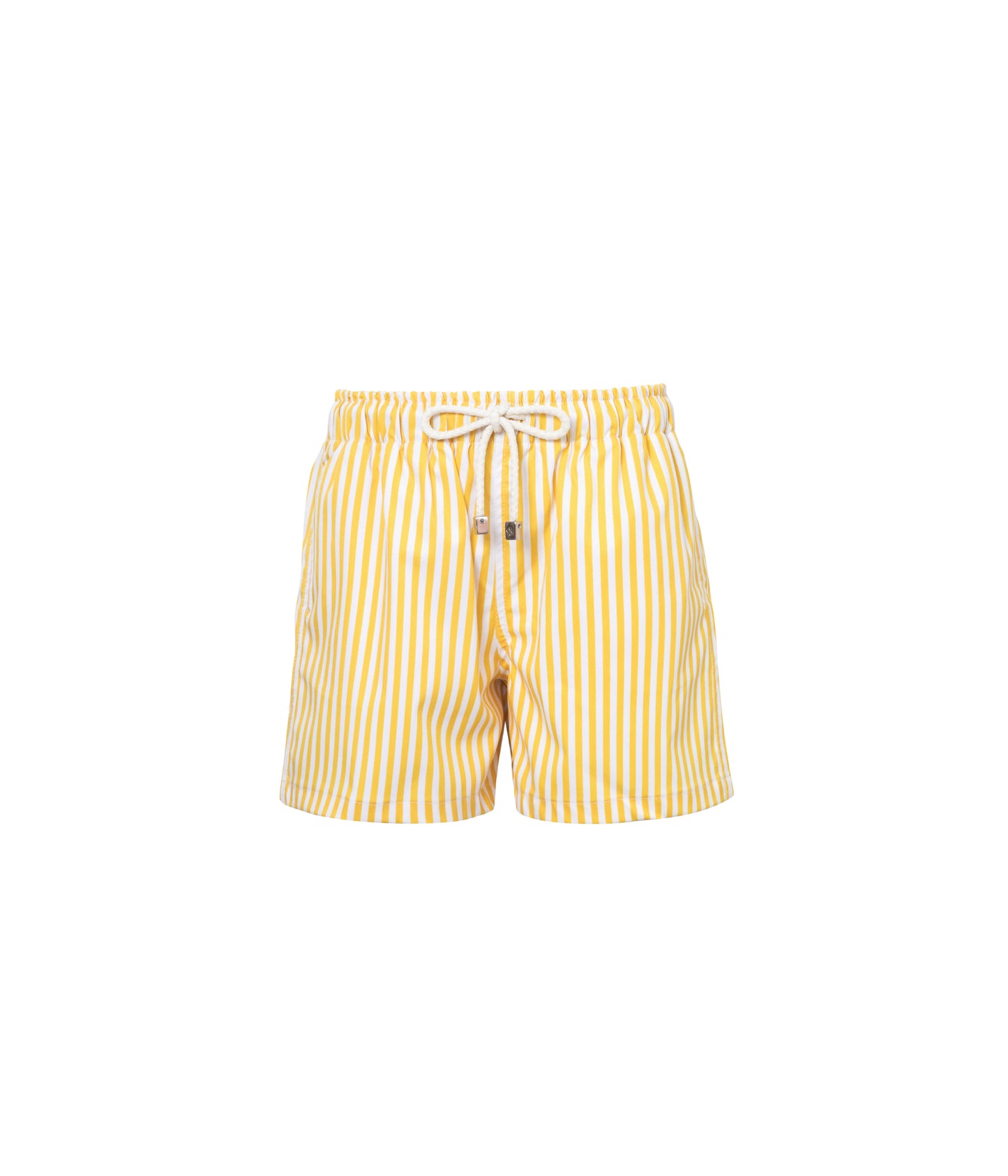 Load image into Gallery viewer, Verdelimon - Swim Trunk - Limones Loulou - Yellow Stripes Loulou - Front
