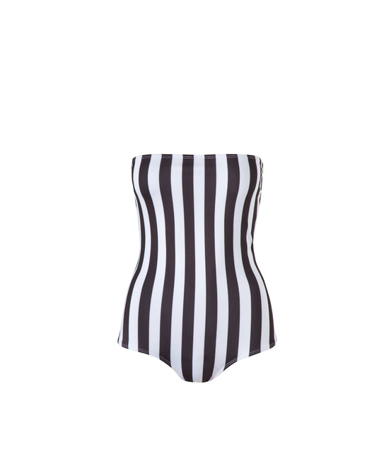 Verdelimon - One Piece - Tijuana - Printed - Black Stripes - Front
