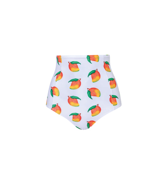 Verdelimon - Bikini Bottom - Tottori - Printed - White Mangos - Front