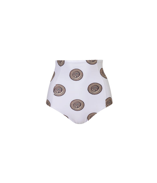 Verdelimon - Bikini Bottom - Tottori  - Printed - White Sombreros - Front