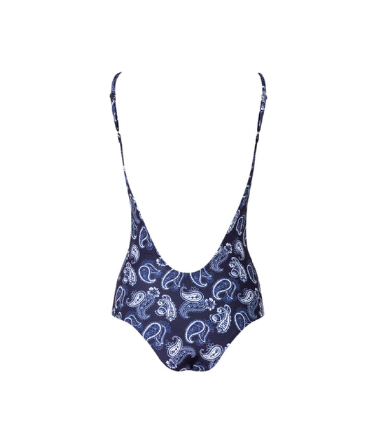 Load image into Gallery viewer, Tulum One Piece Blue Paisley

