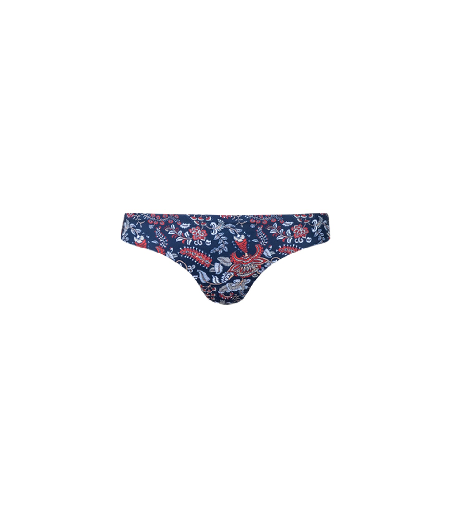 Load image into Gallery viewer, Verdelimon - Bikini Bottom - Tunas - Printed - Blue Floral - Front
