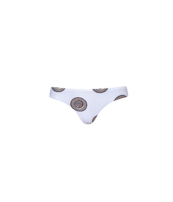Verdelimon - Bikini Bottom - Tunas  - Printed - White Sombreros - Front