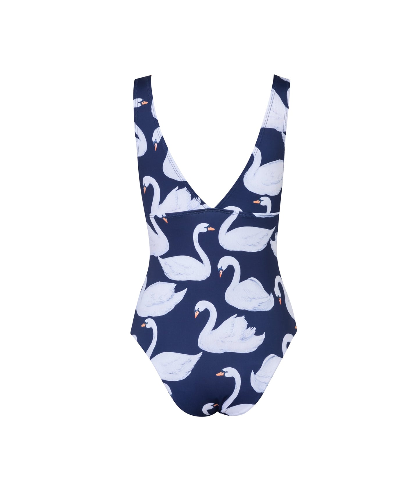Load image into Gallery viewer, Verdelimon - One Piece - Veco - Navy Swans - Back
