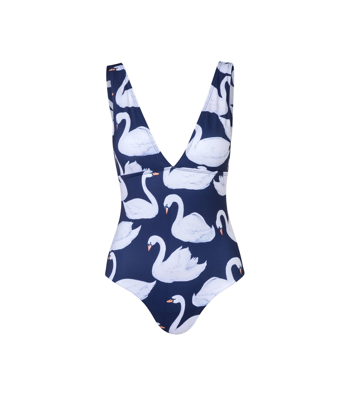 Load image into Gallery viewer, Verdelimon - One Piece - Veco - Navy Swans - Front
